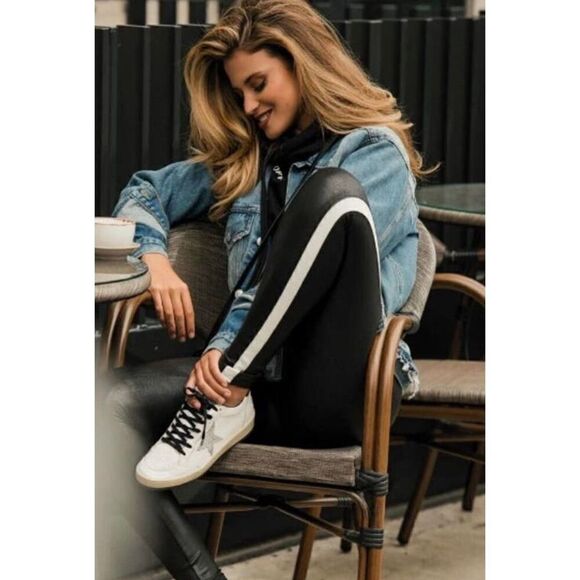 SPANX Pants - NWOT Spanx faux leather moto legging, XS $98 B10